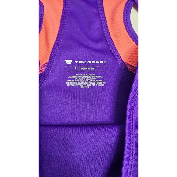 Tek Gear Tank Racer Back Purple/Pink Size S - Picture 2 of 3